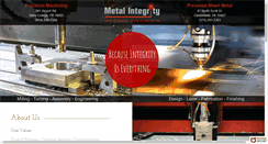 Desktop Screenshot of metalintegrity.com